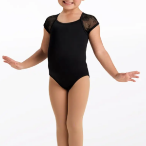 19190 Kids Lace Cap Sleeve Leotard