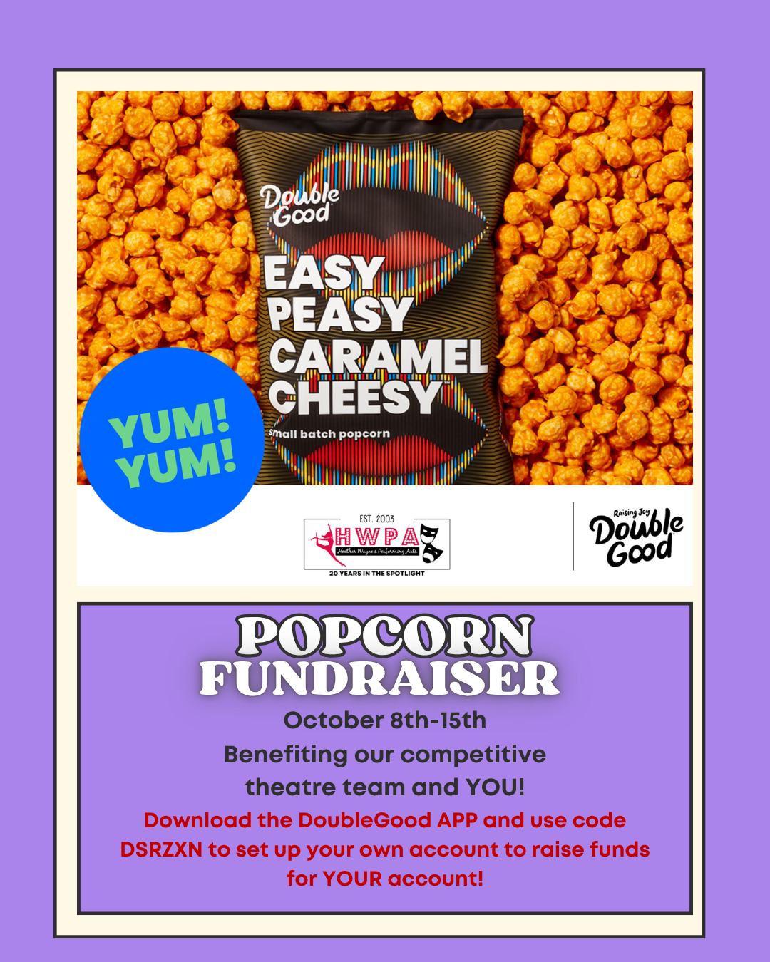 DoubleGood Popcorn Fundraiser