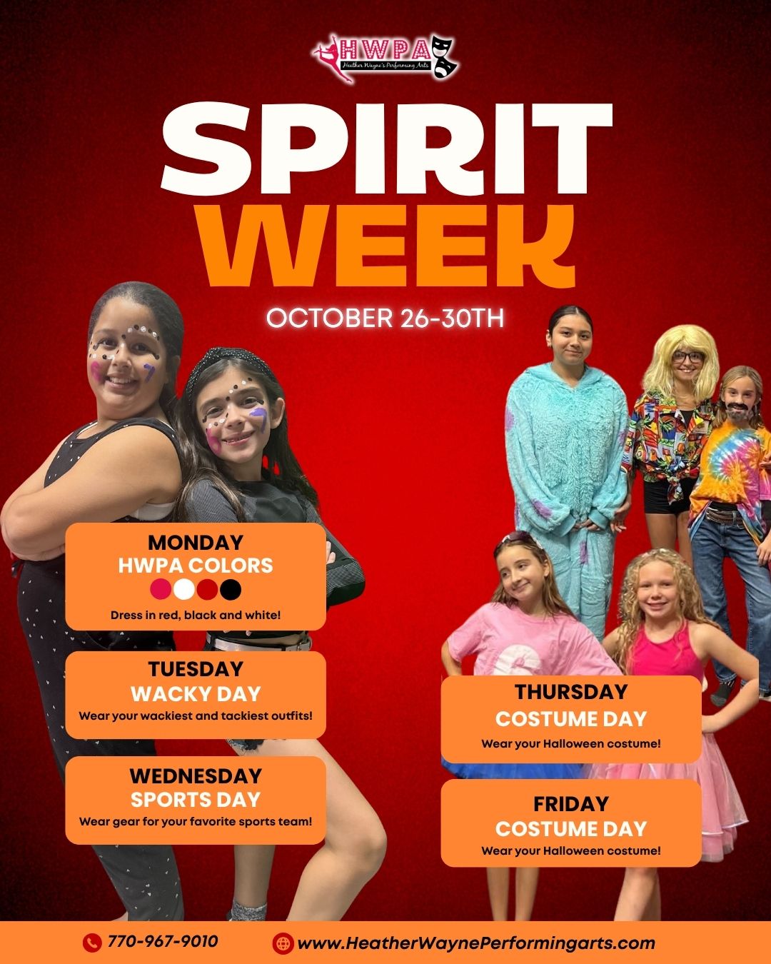 Spirit Week is coming to HWPA!